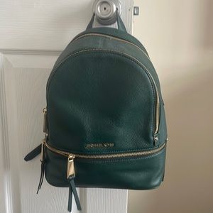 Michael Kors, Backpack, Teal, Leather